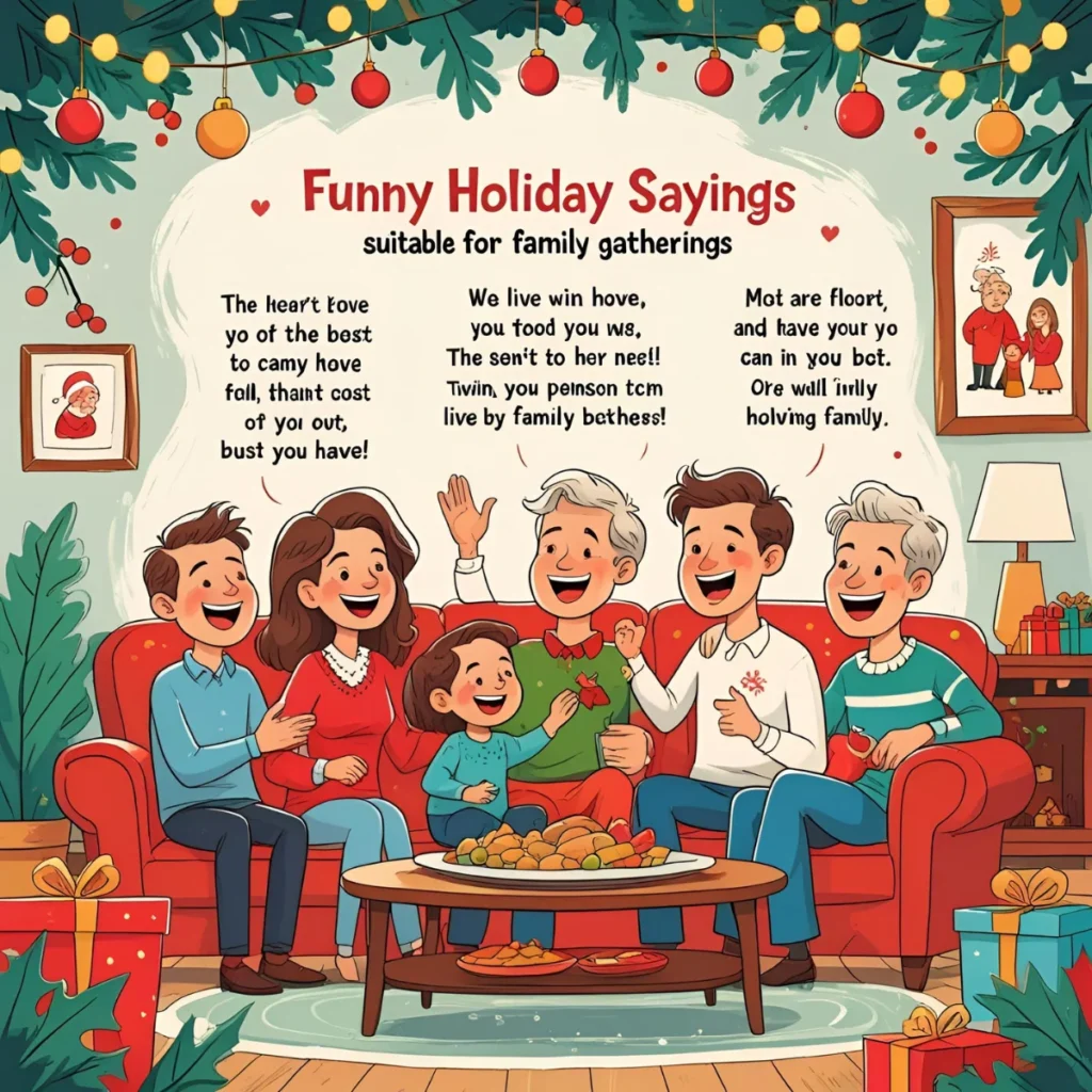Witty Holiday Sayings for Family Gatherings
