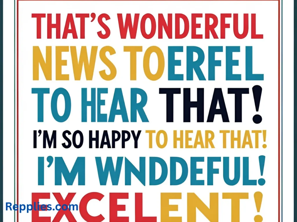 Alternative Phrases for Im Glad to Hear That
