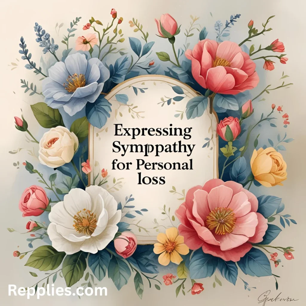 Expressing Sympathy for Personal Loss