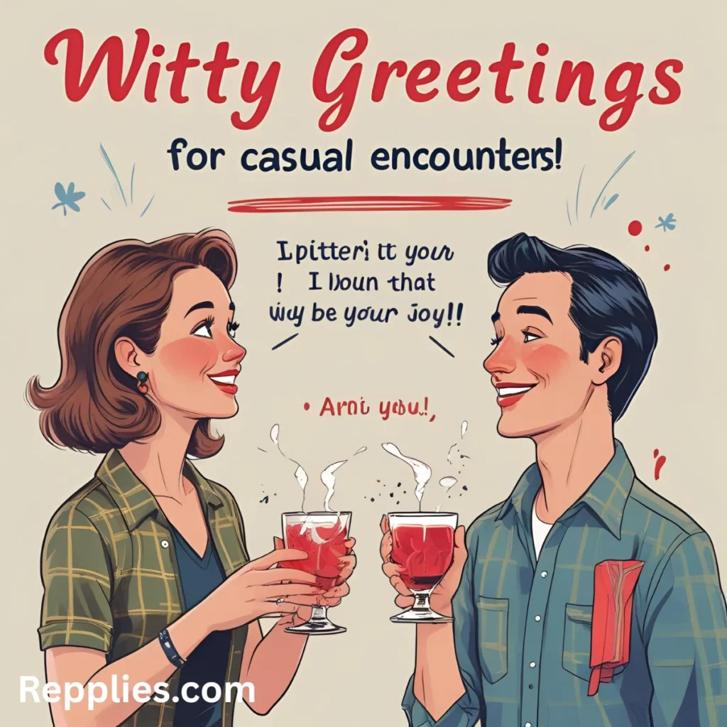 Witty Greetings for Casual Encounters