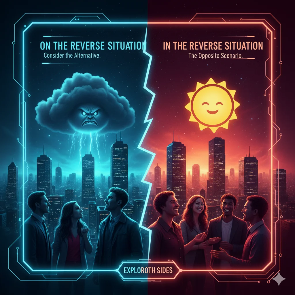 Another Way to Say On the Flip Side