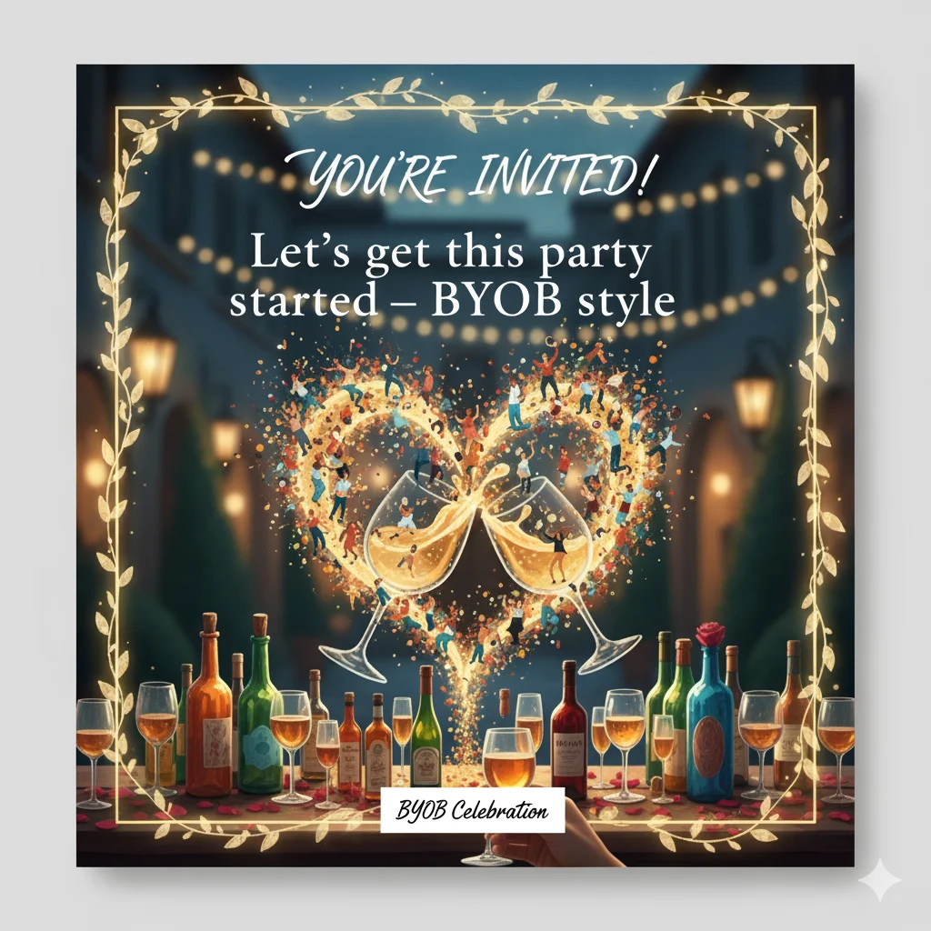 Nice Ways to Say BYOB on a Wedding Invitation