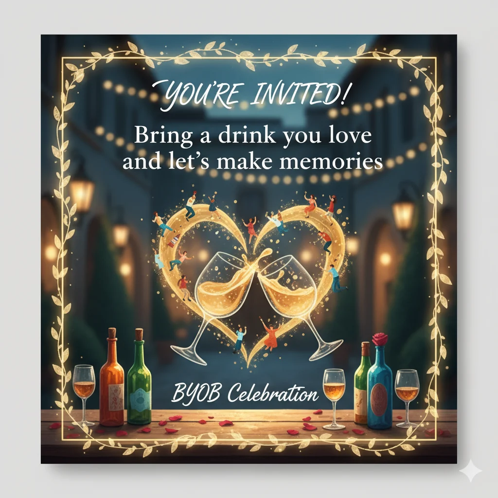 Read more about the article 210+ Nice Ways to Say BYOB on a Wedding Invitation 2025