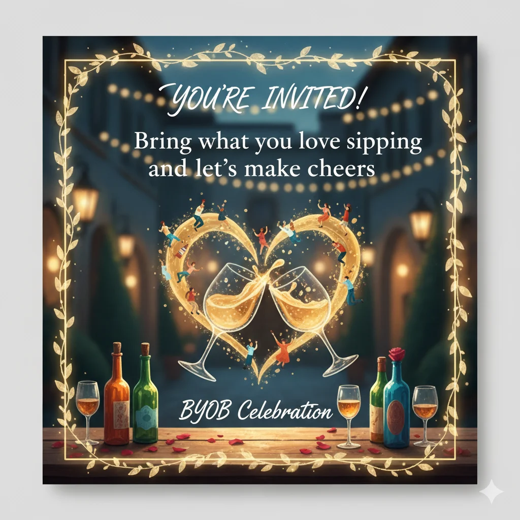 Nice Ways to Say BYOB on a Wedding Invitation
