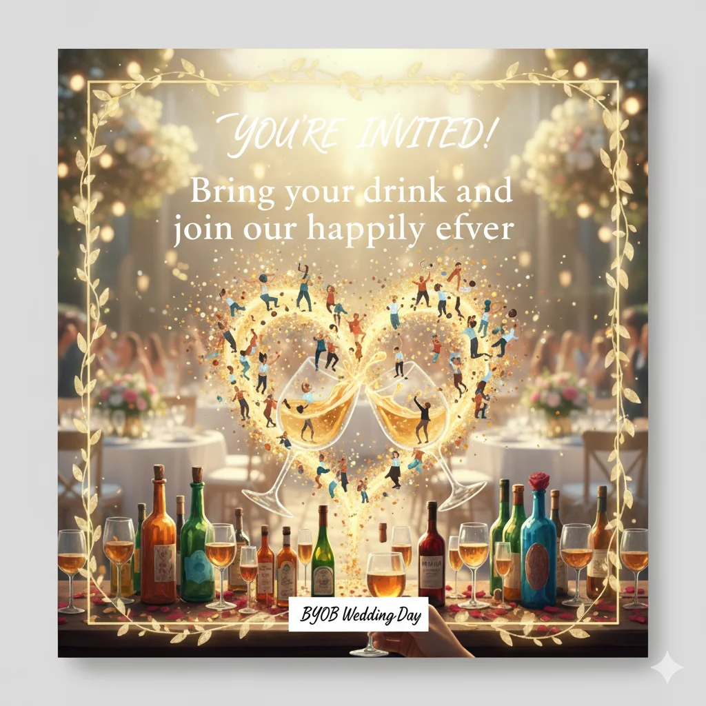 Nice Ways to Say BYOB on a Wedding Invitation