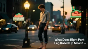 Read more about the article What Does Right Pant Leg Rolled Up Mean 👖